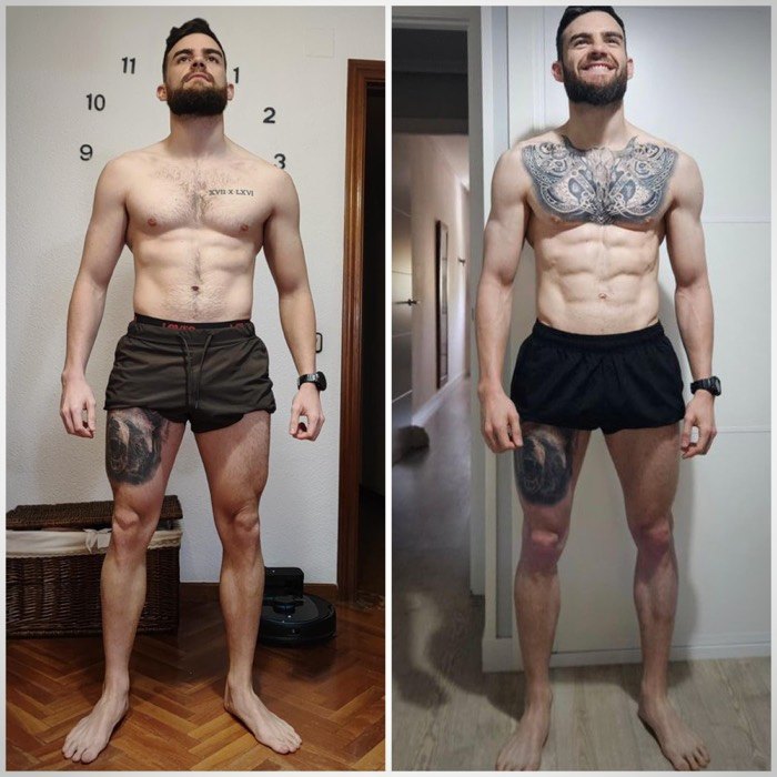Cambio físico de Enrique tras entrenar con David Valero